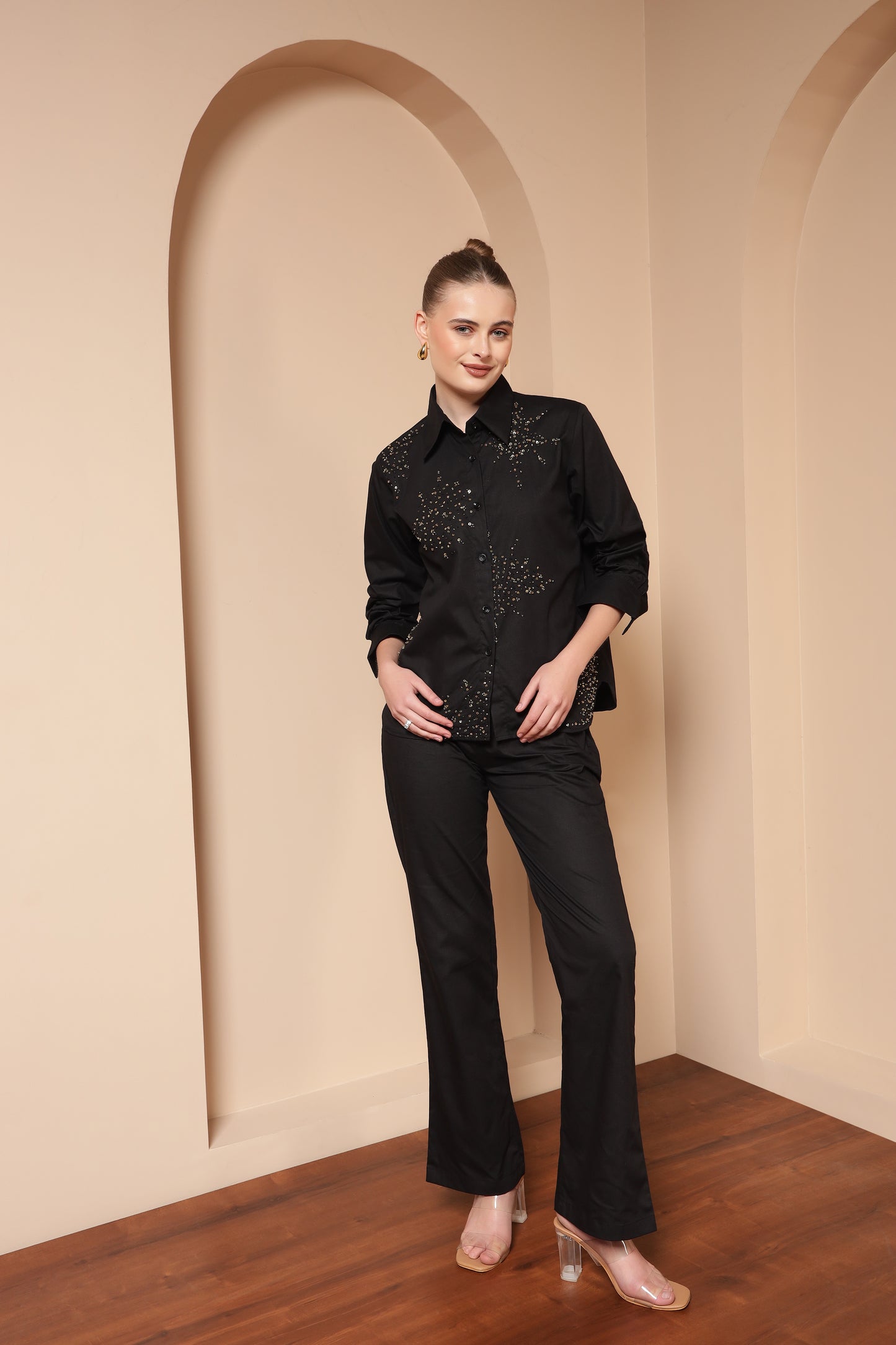 COTTON EMBELLISHED C0-ORD