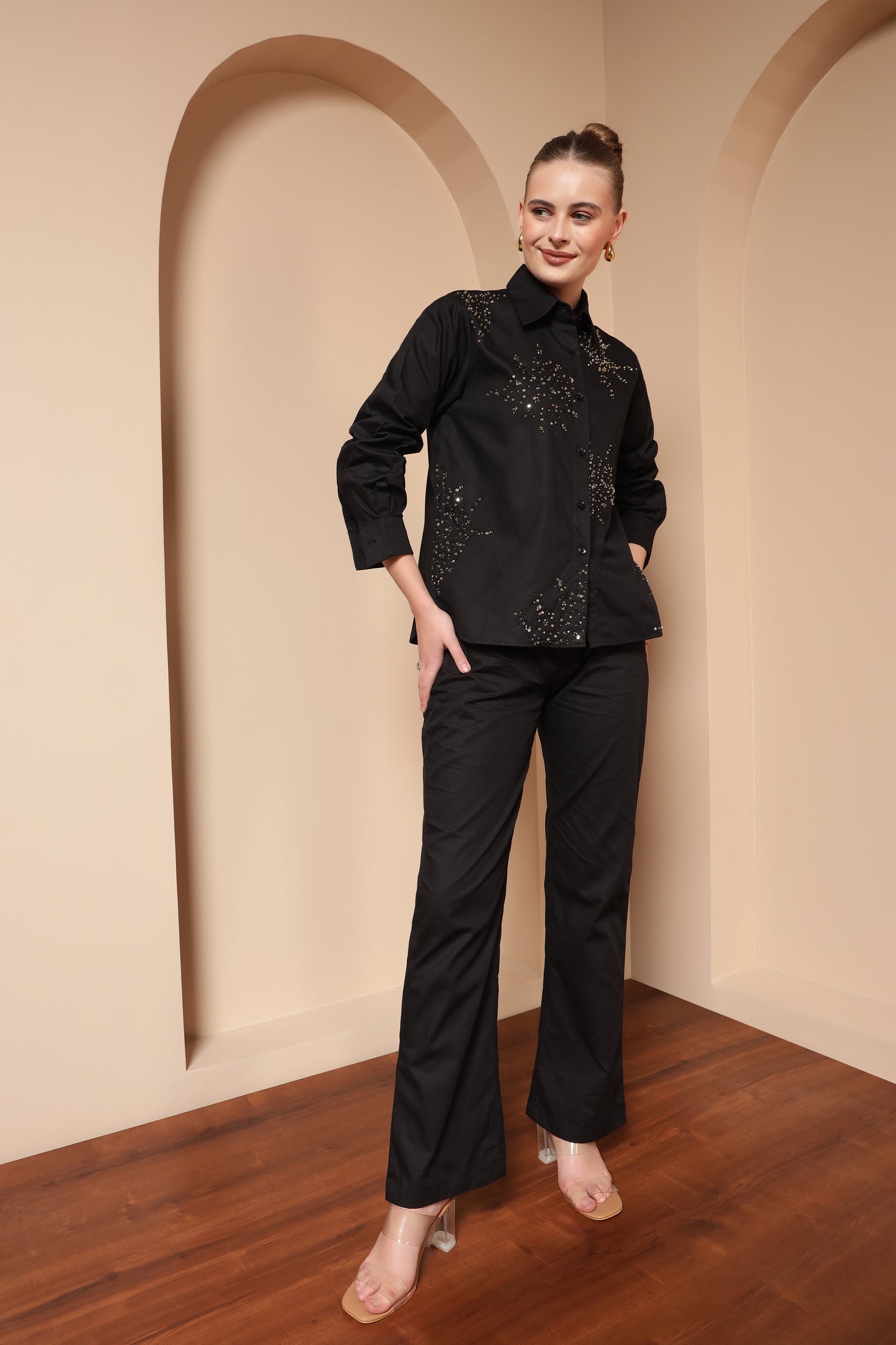 COTTON EMBELLISHED C0-ORD