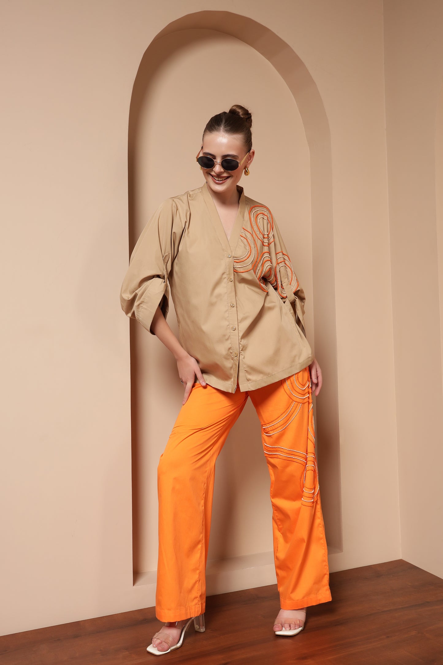 BEADED EMBROIDERED CO-ORD SET