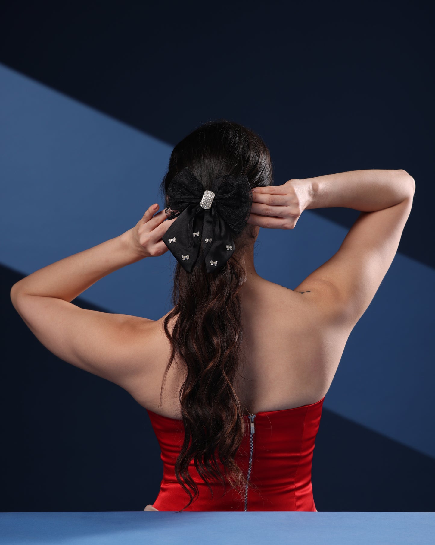LUXE SATIN BOW TRIO