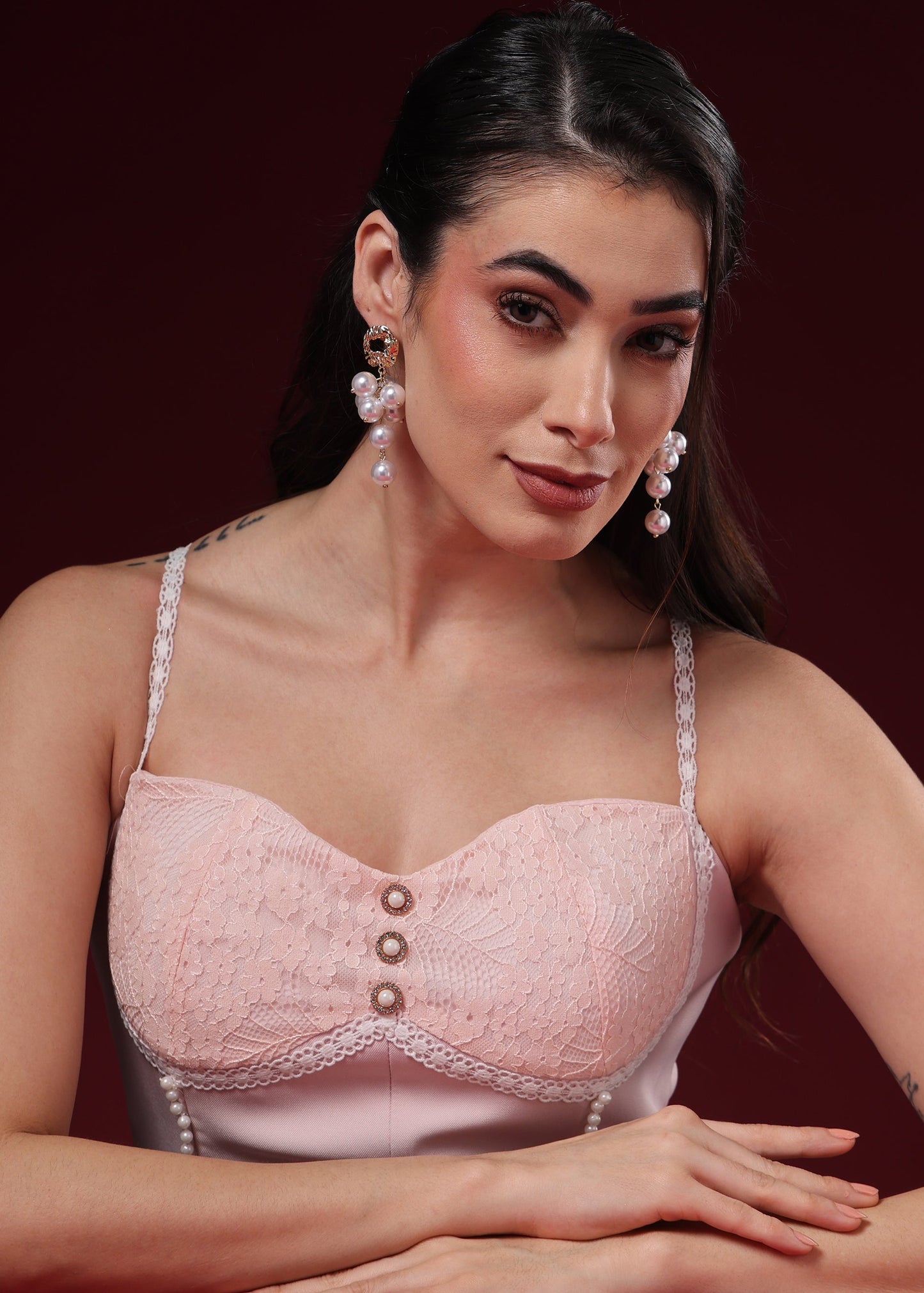 BEAD DROPLET EARRINGS