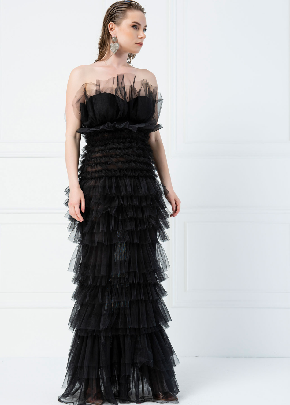BODYCON TULLE DRESS