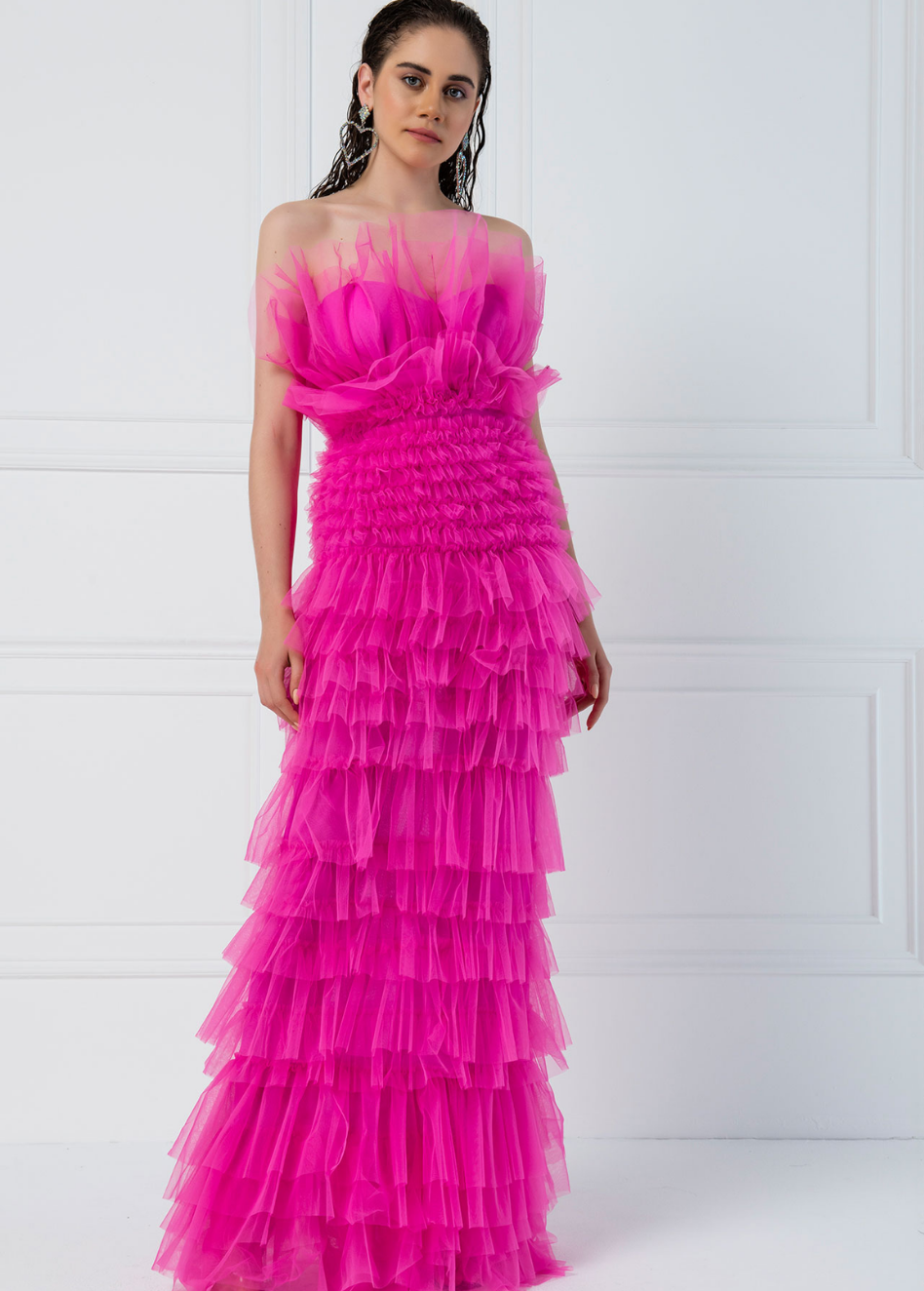 BODYCON TULLE DRESS