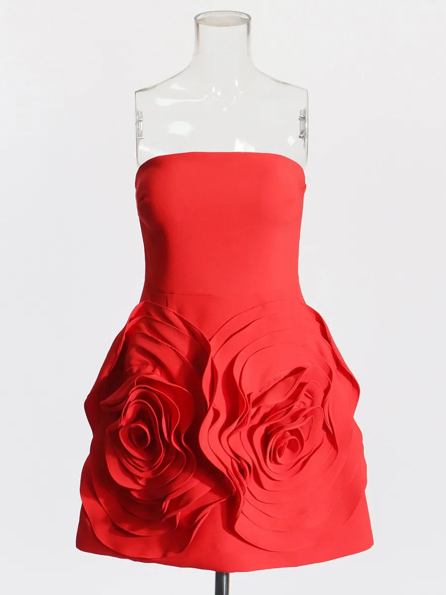 RED ROSE VALENTINE DRESS