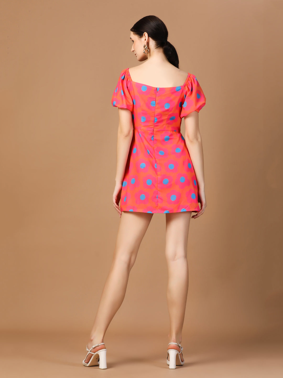 PINK FLORAL PRINTDRESS