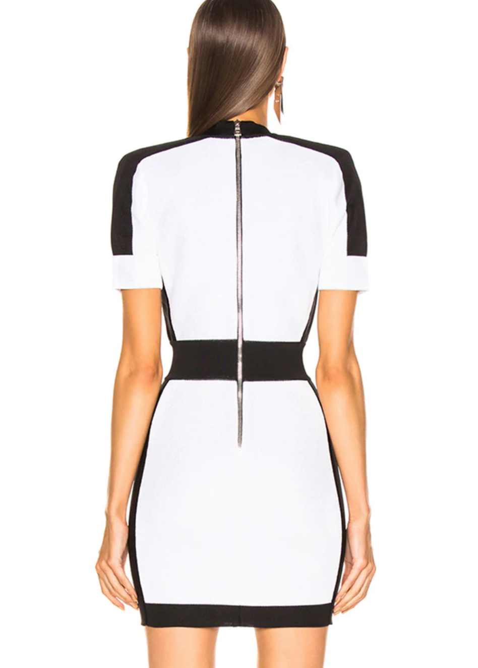 CONTRAST BANDAGE DRESS