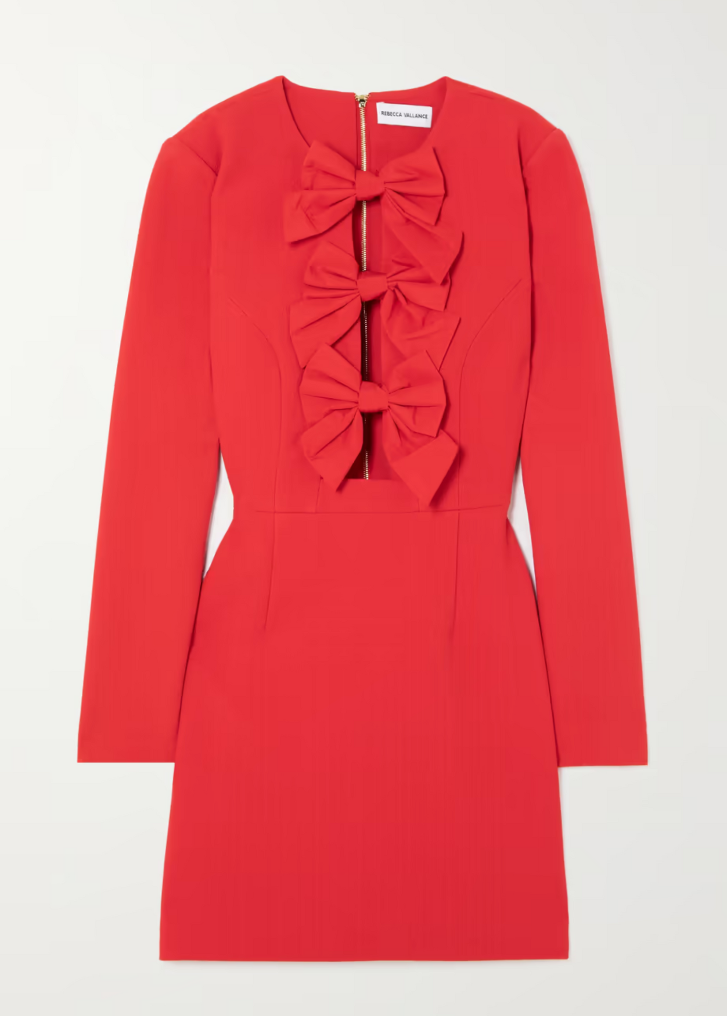 RED BOW LAYERED DRESS