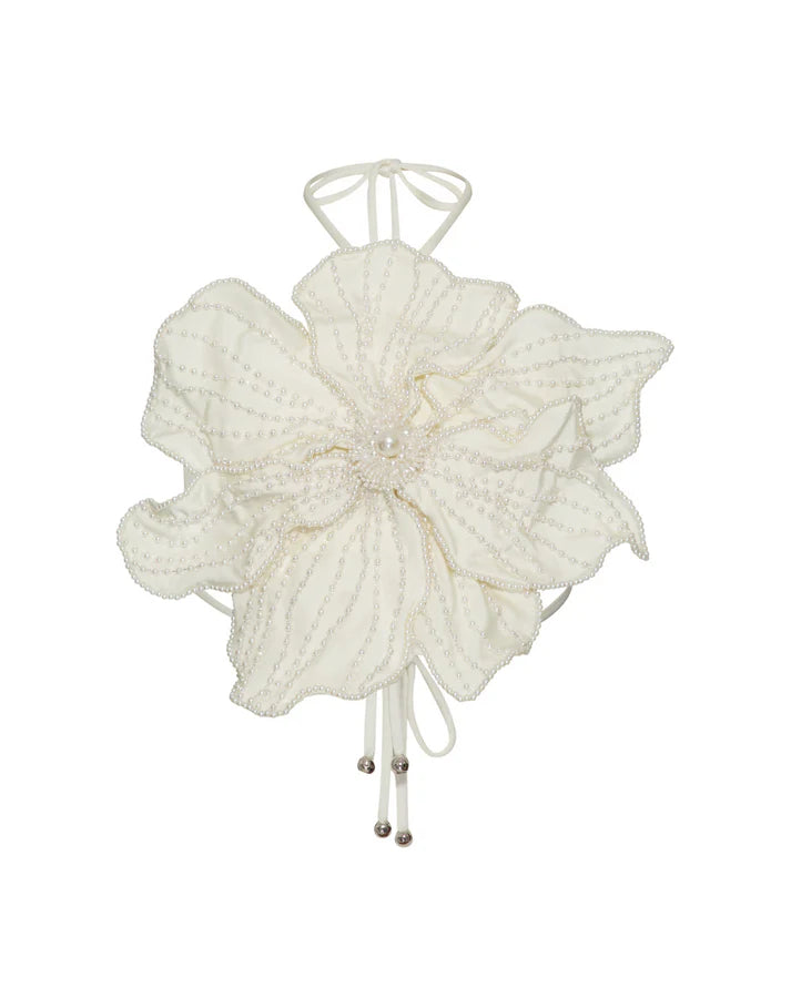 HAND BEADED FLOWER TOP