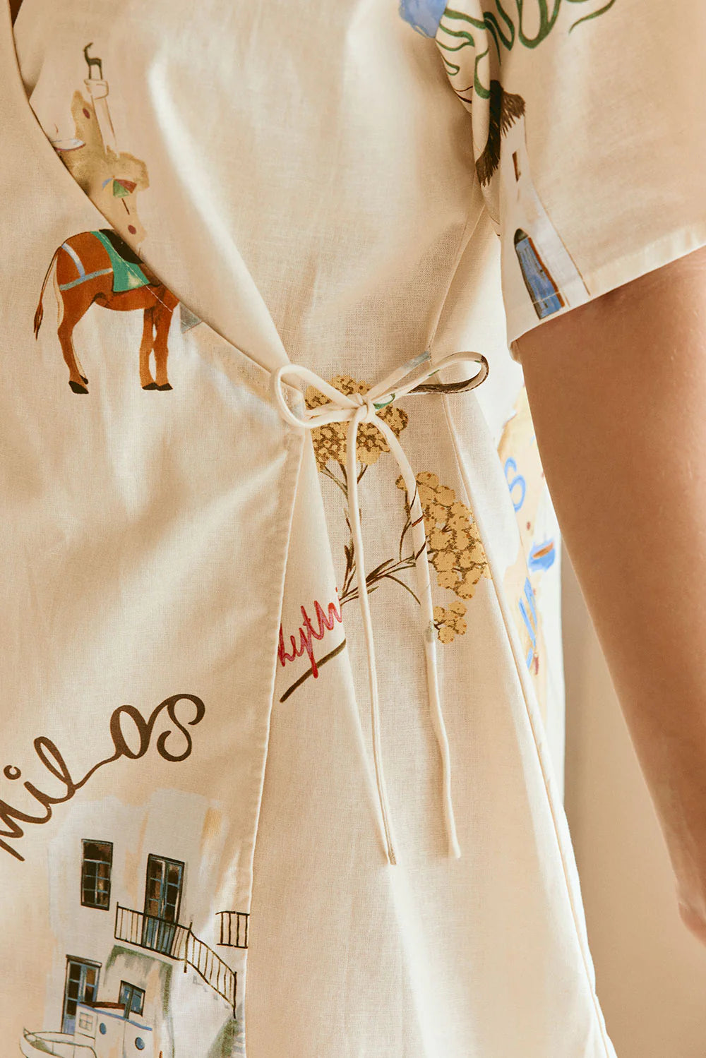 GREECE ELVI WRAP DRESS