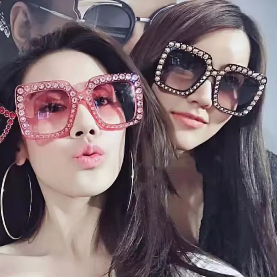 LUXURY BLING BIG FRAME GLASSES