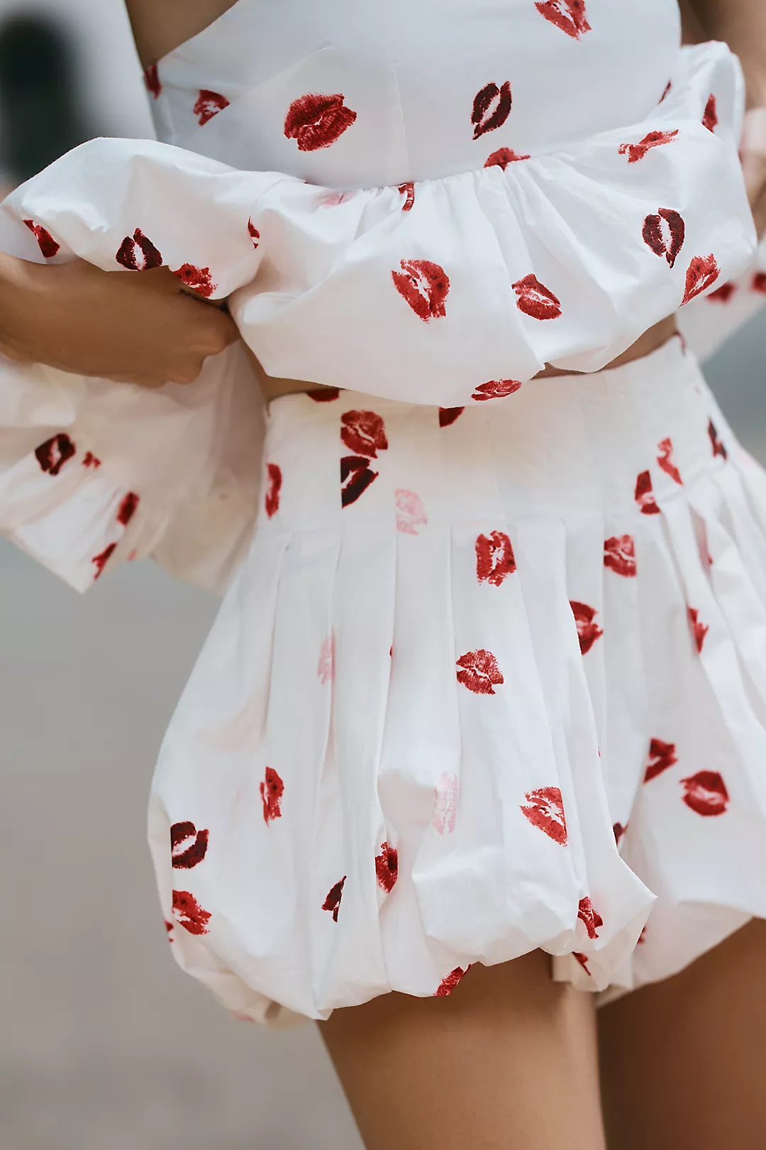 LIPS PRINT BUBBLE CO-ORD