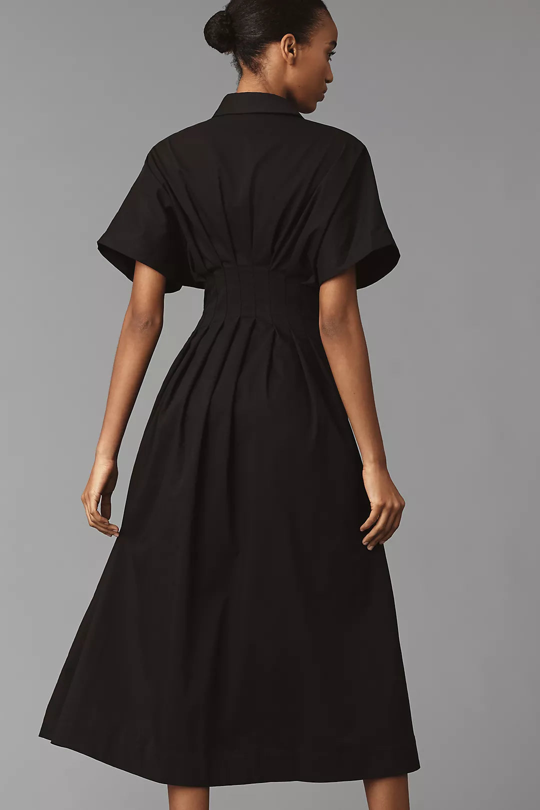 PLEATED STAR COTTON DRESS