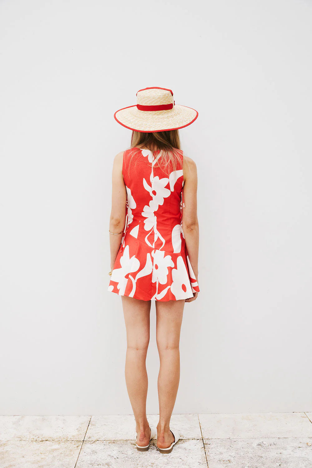 KENZO RED FLORAL PRINT DRESS