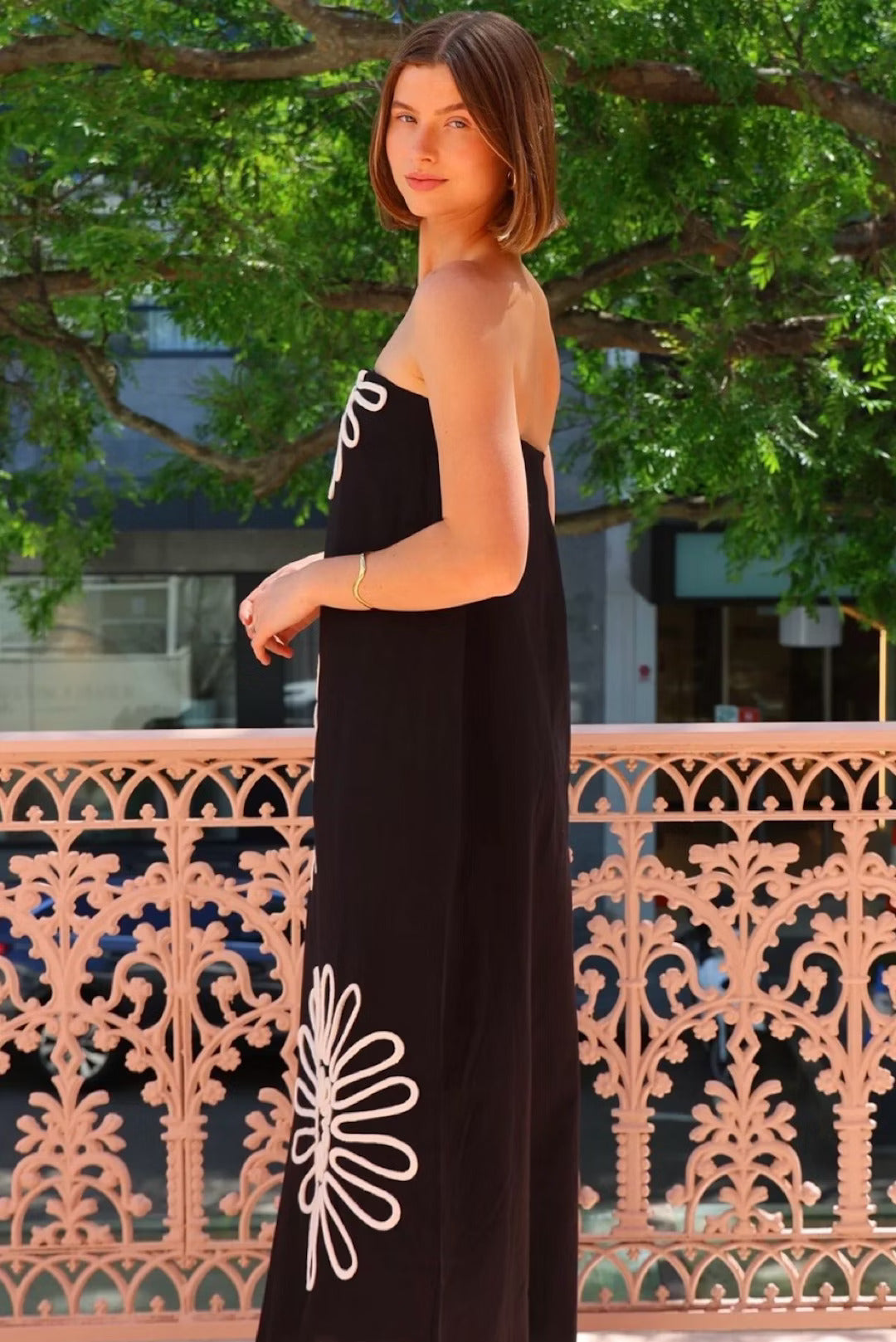 TARA EMBROIDERED MAXI DRESS