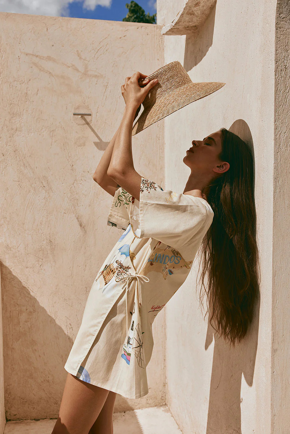 GREECE ELVI WRAP DRESS
