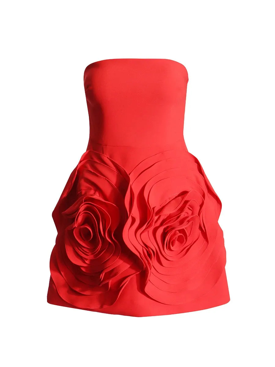 RED ROSE VALENTINE DRESS