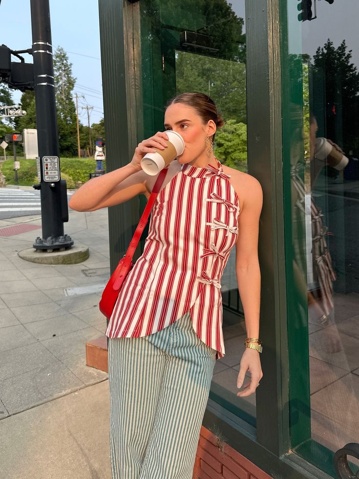 CHIC STRIPED VACATION CO-ORD