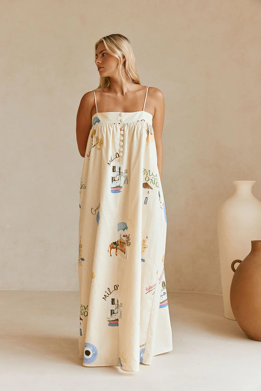 GREECE ELVI MAXI DRESS