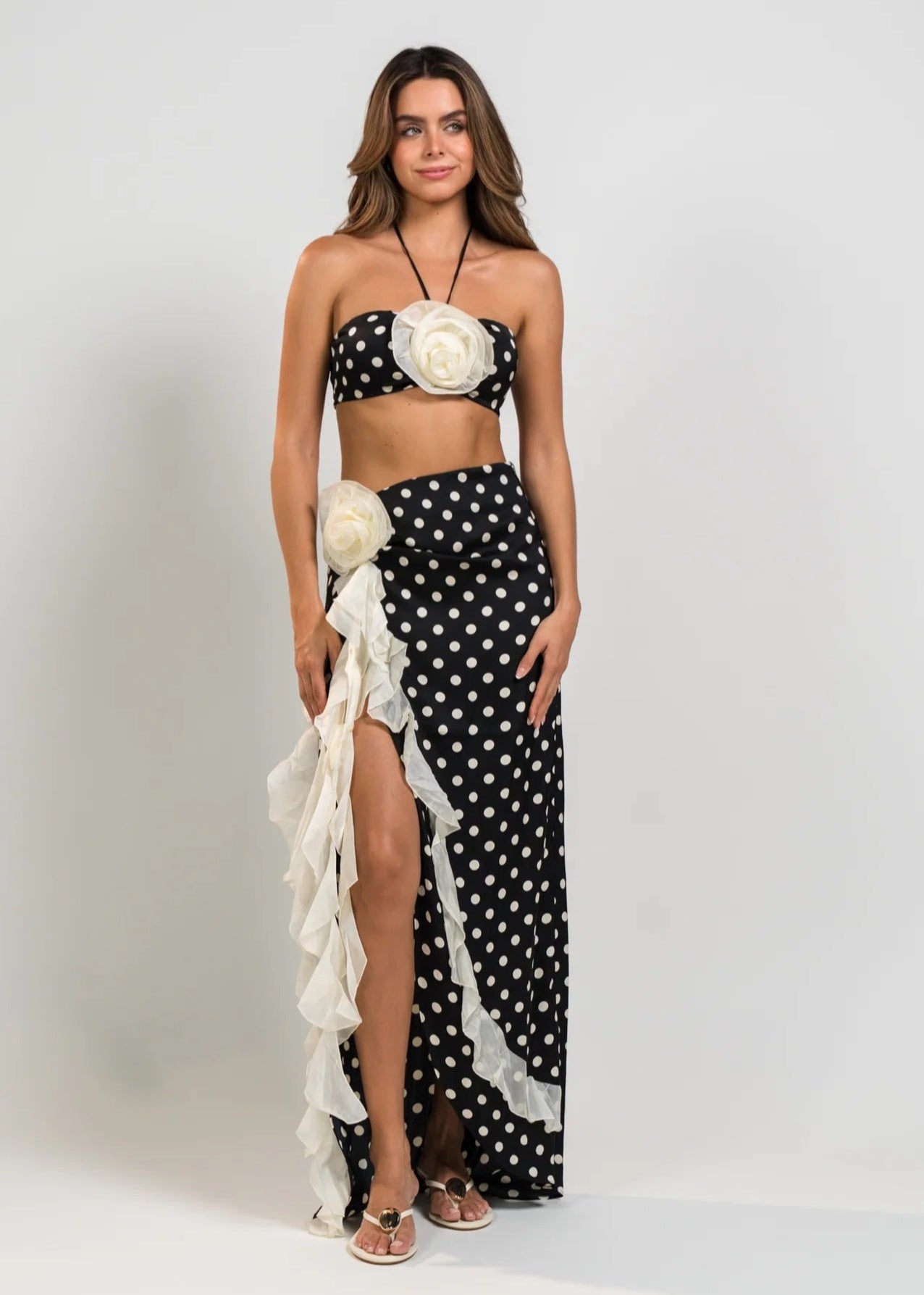 BLACK POLKA JAZZ CO-ORD SET