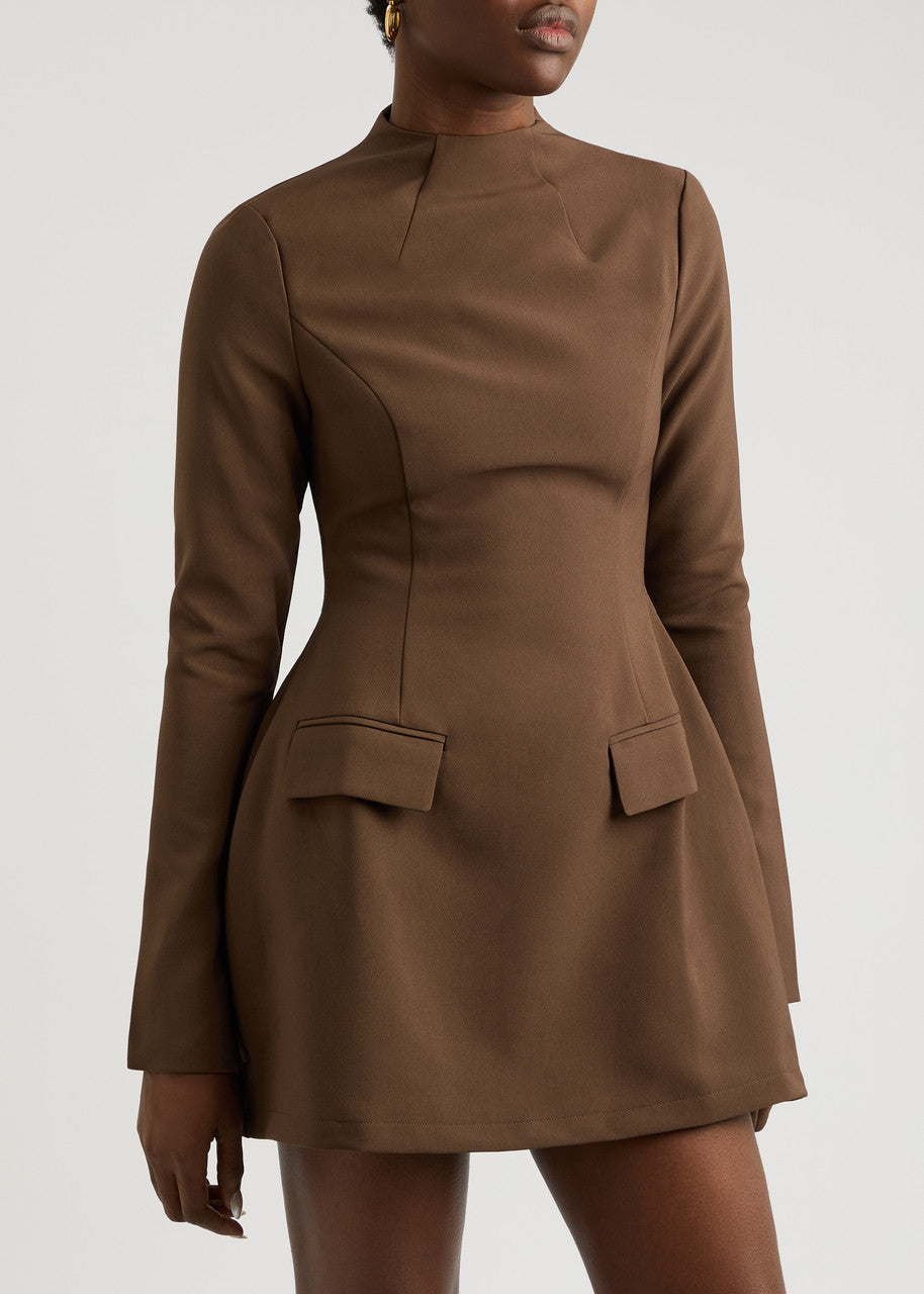 BROWN MUSE DRESS