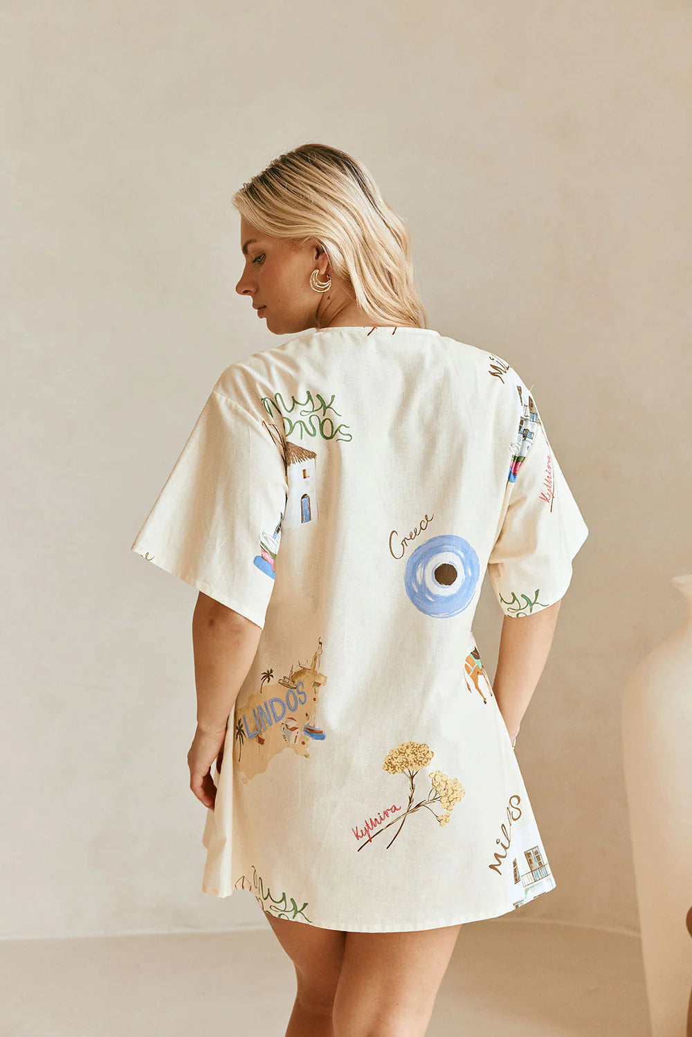 GREECE ELVI WRAP DRESS