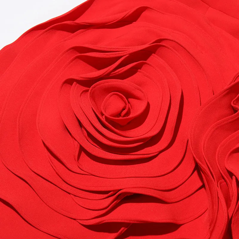 RED ROSE VALENTINE DRESS