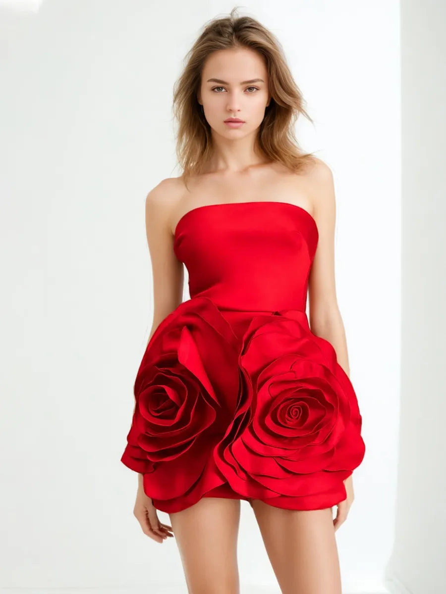 RED ROSE VALENTINE DRESS