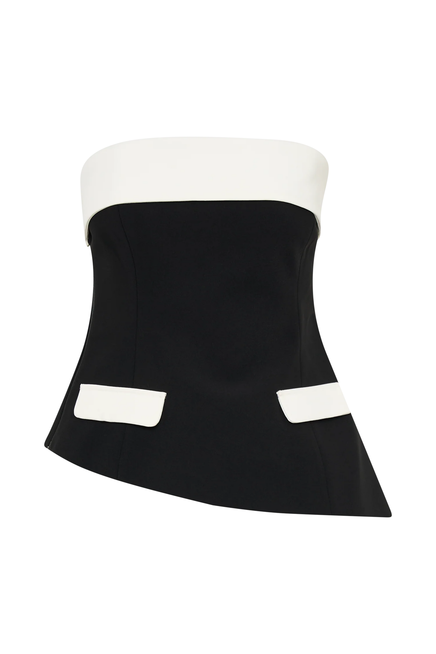 ASYMMETRICAL TOP WITH PLEATED SKIRT CO-ORD