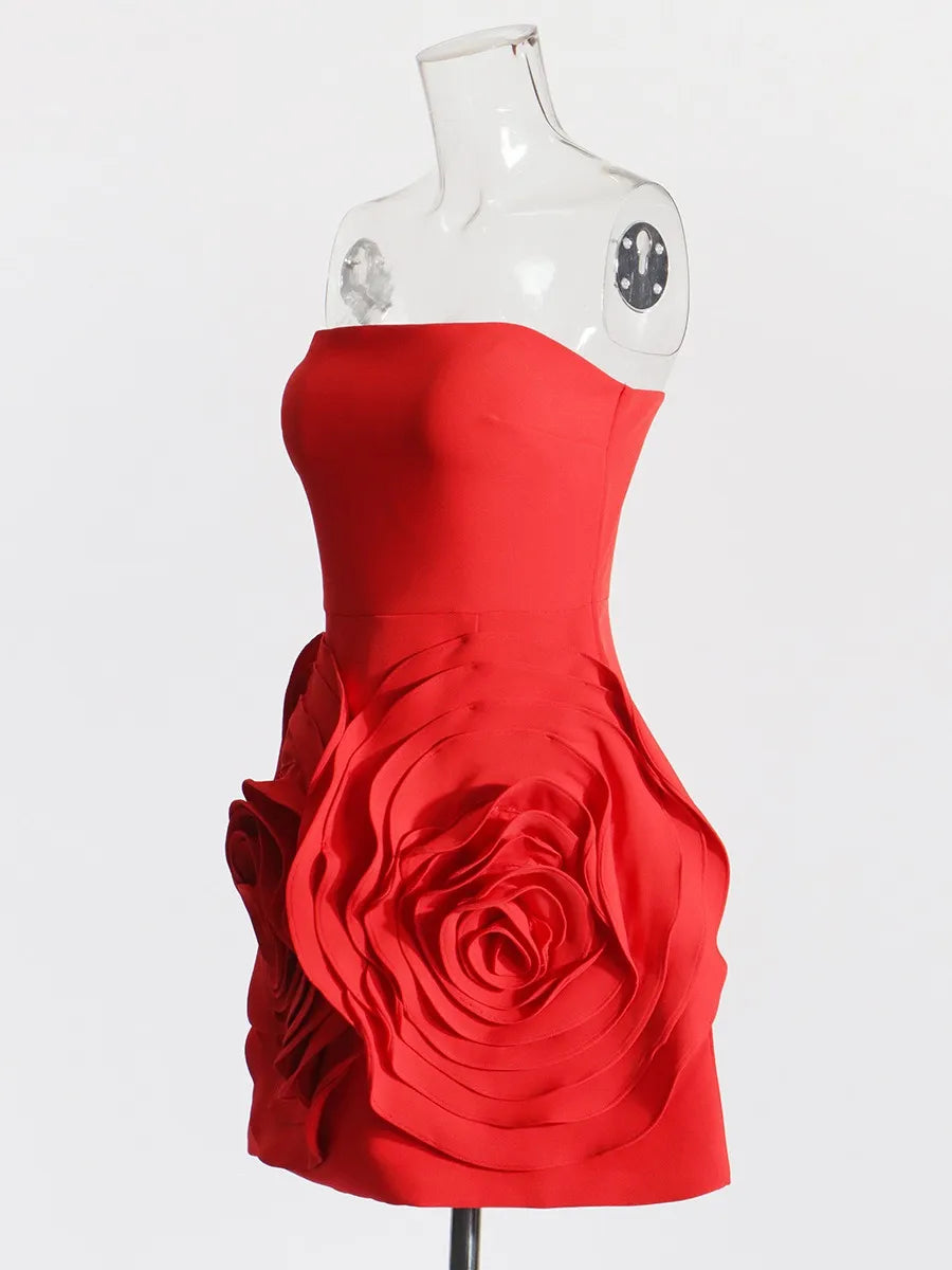 RED ROSE VALENTINE DRESS