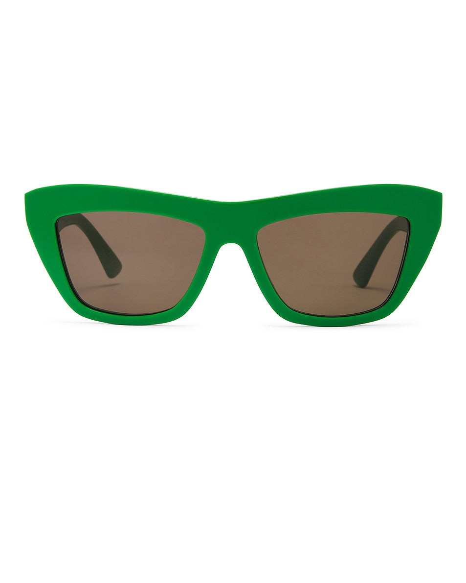 GREEN CAT EYE SUNGLASSES