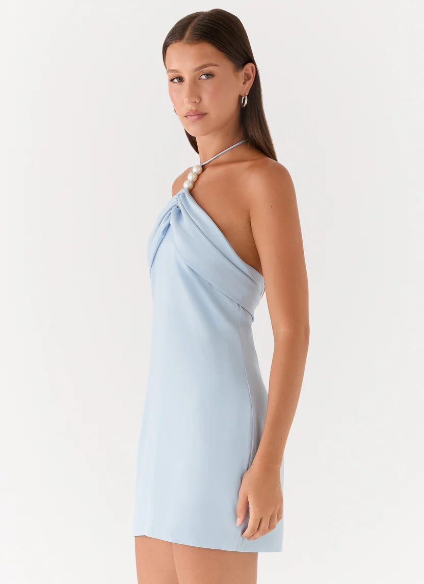 BABY BLUE PEARL DRESS