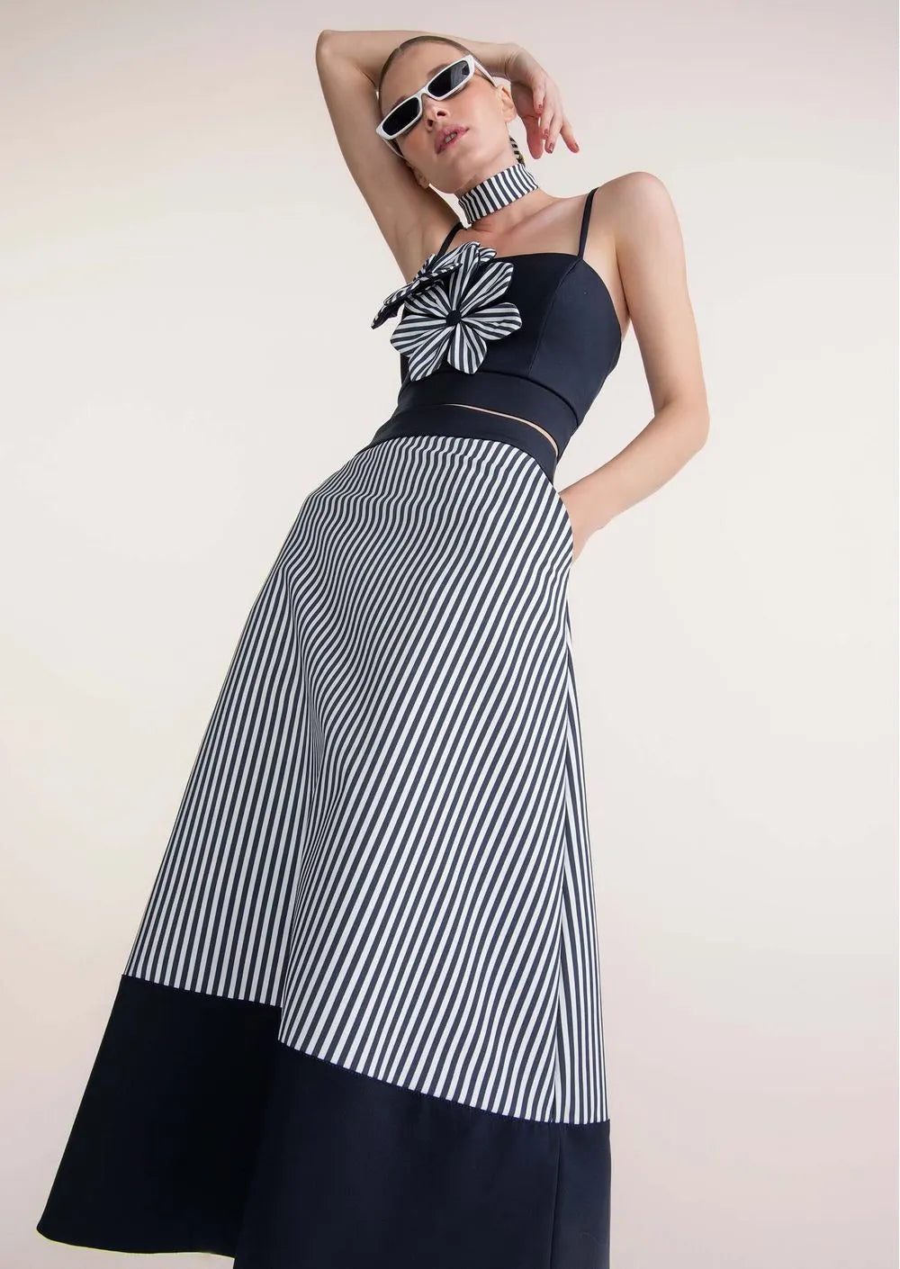 STRIPED CAMPA FLORAL SET