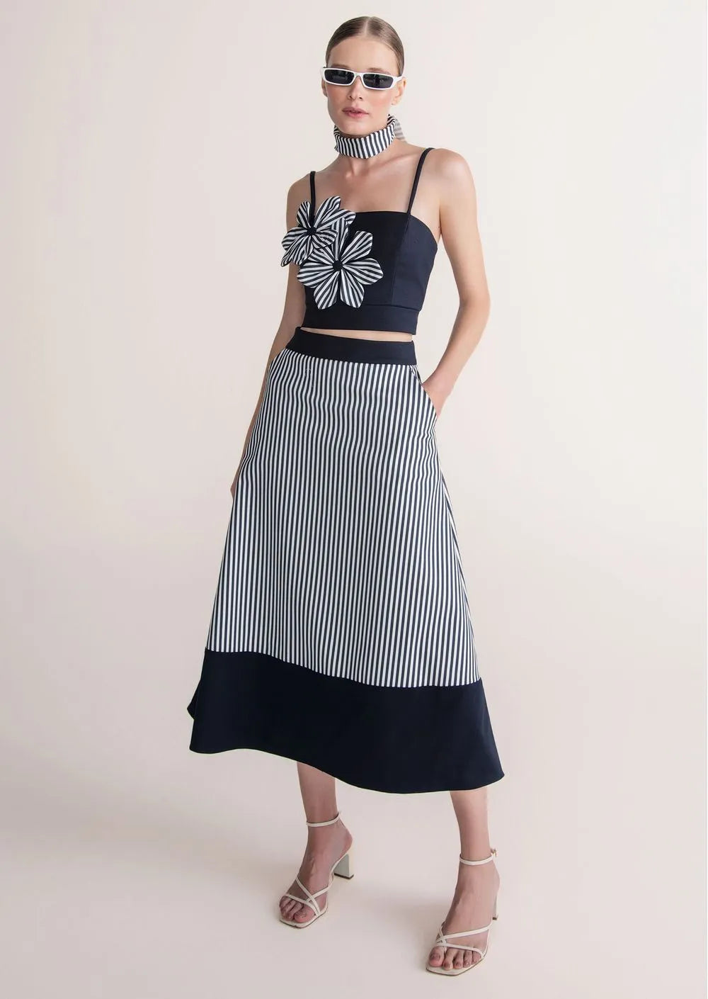 STRIPED CAMPA FLORAL SET