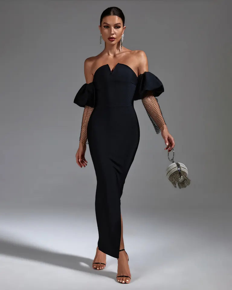 GLAMOROUS CAP SLEEVE DRESS