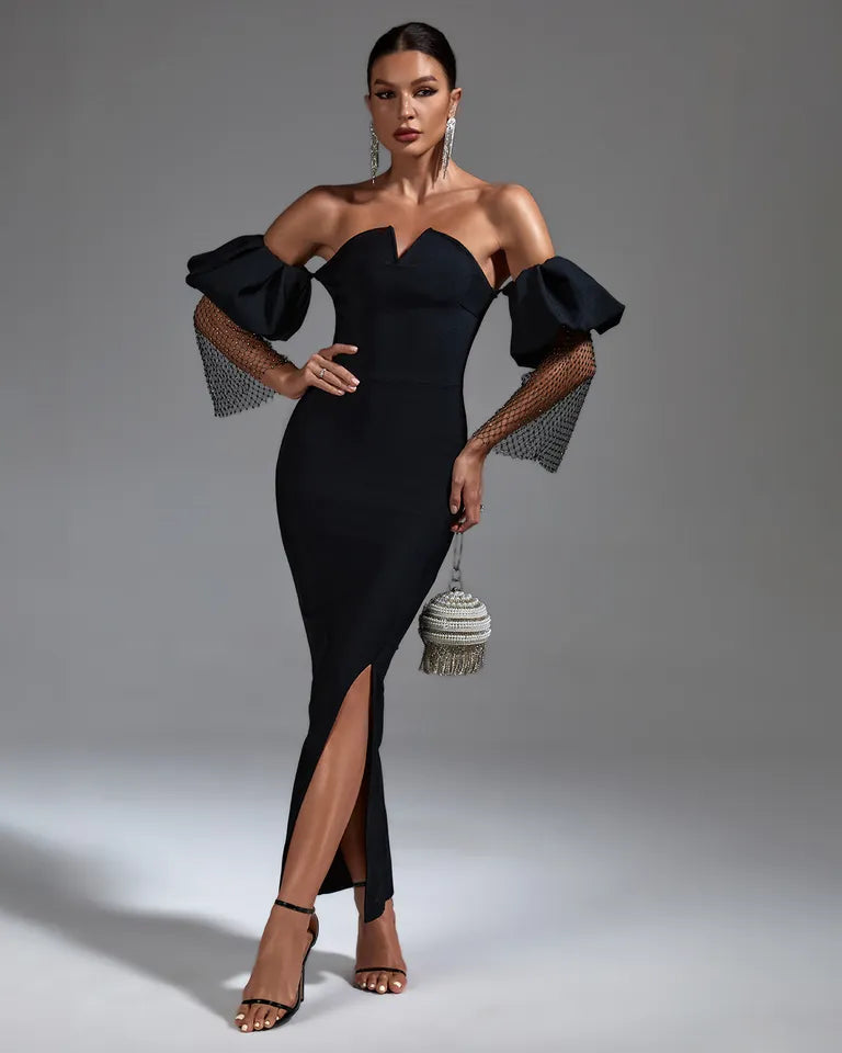 GLAMOROUS CAP SLEEVE DRESS