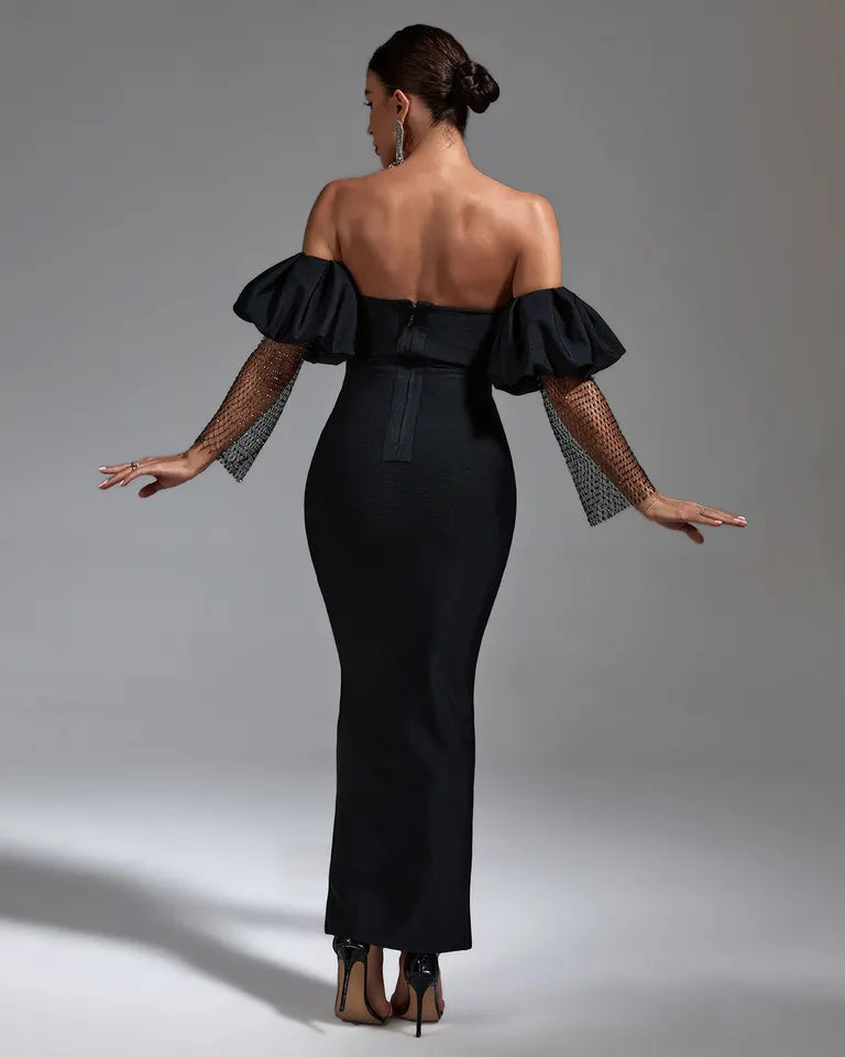 GLAMOROUS CAP SLEEVE DRESS