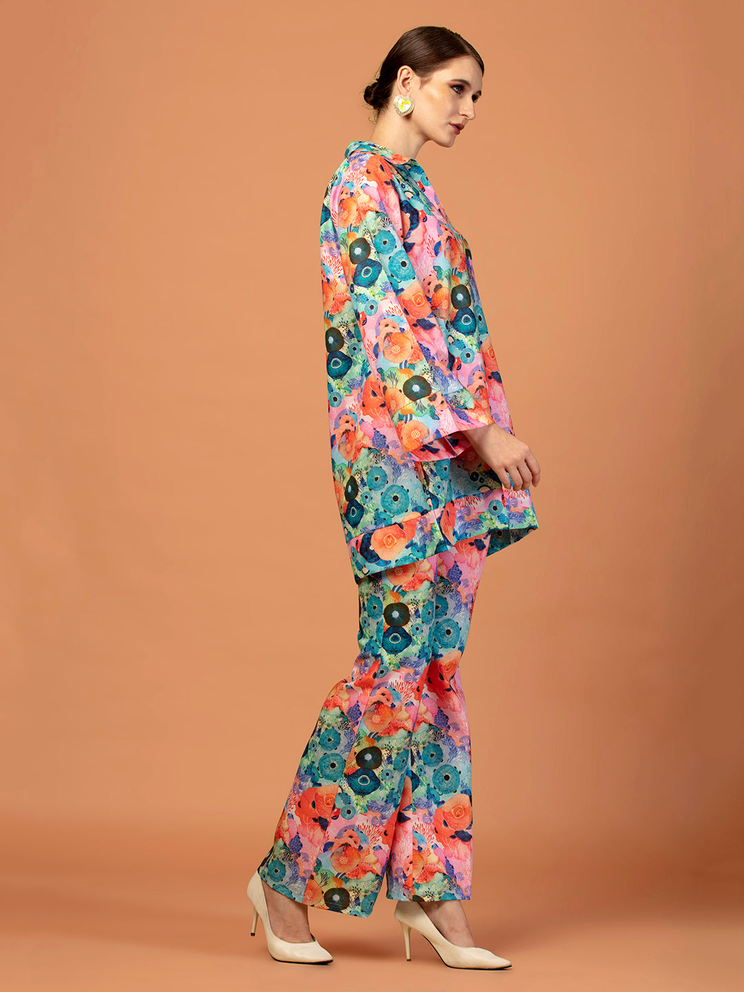 FLORAL TUNIC STYLE CO-ORS SET