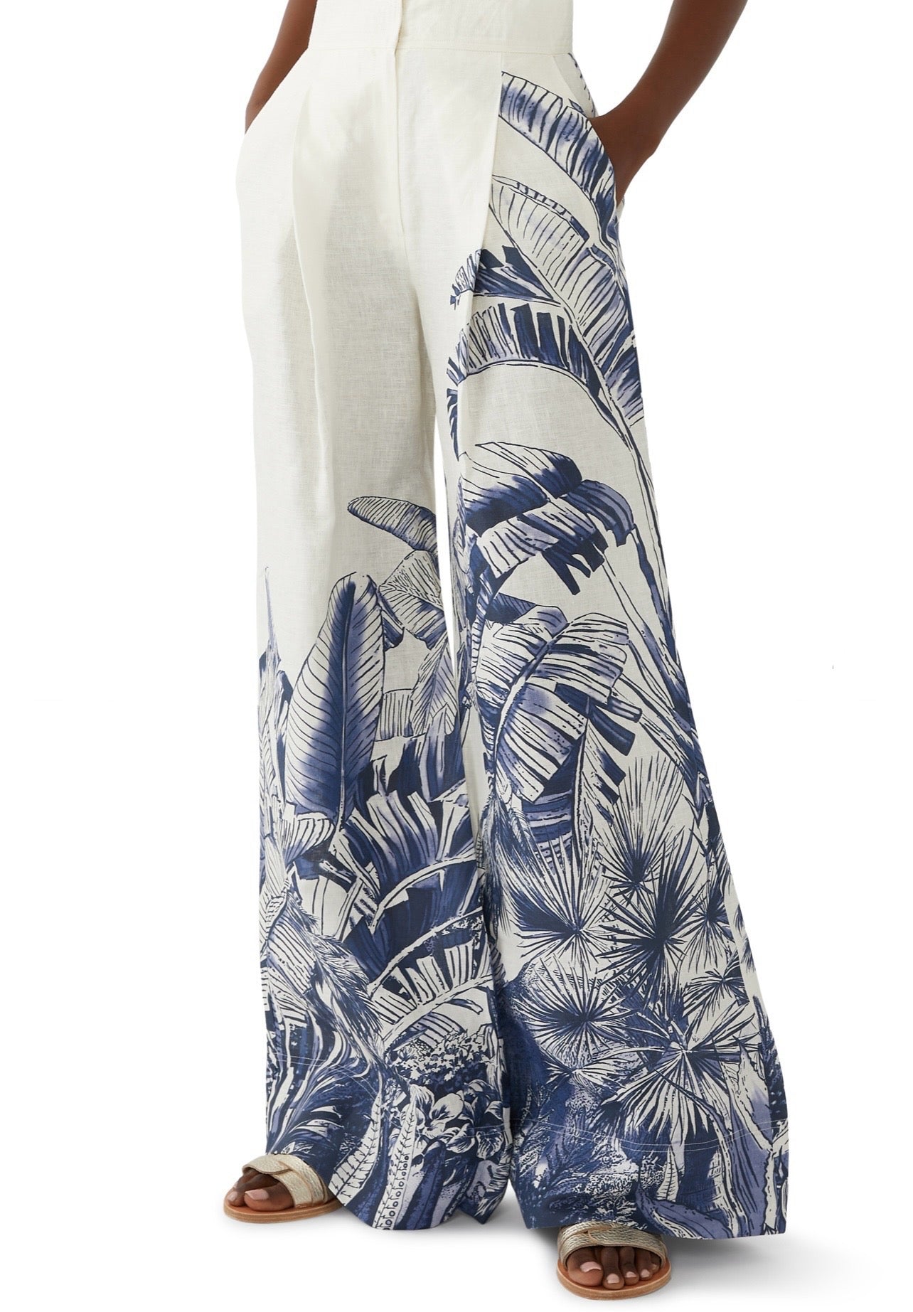 PALM ARENA WIDE LEG PANT-SHIRT SET