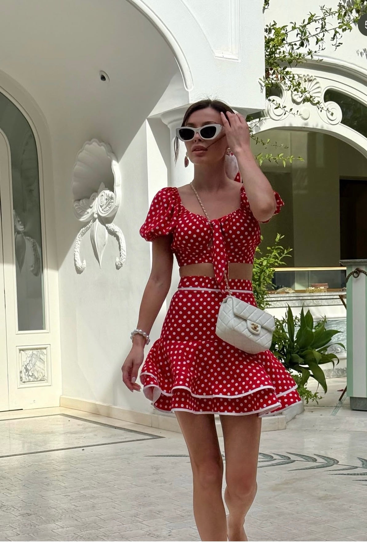 POLKA DOT RUFFLED CO-ORD