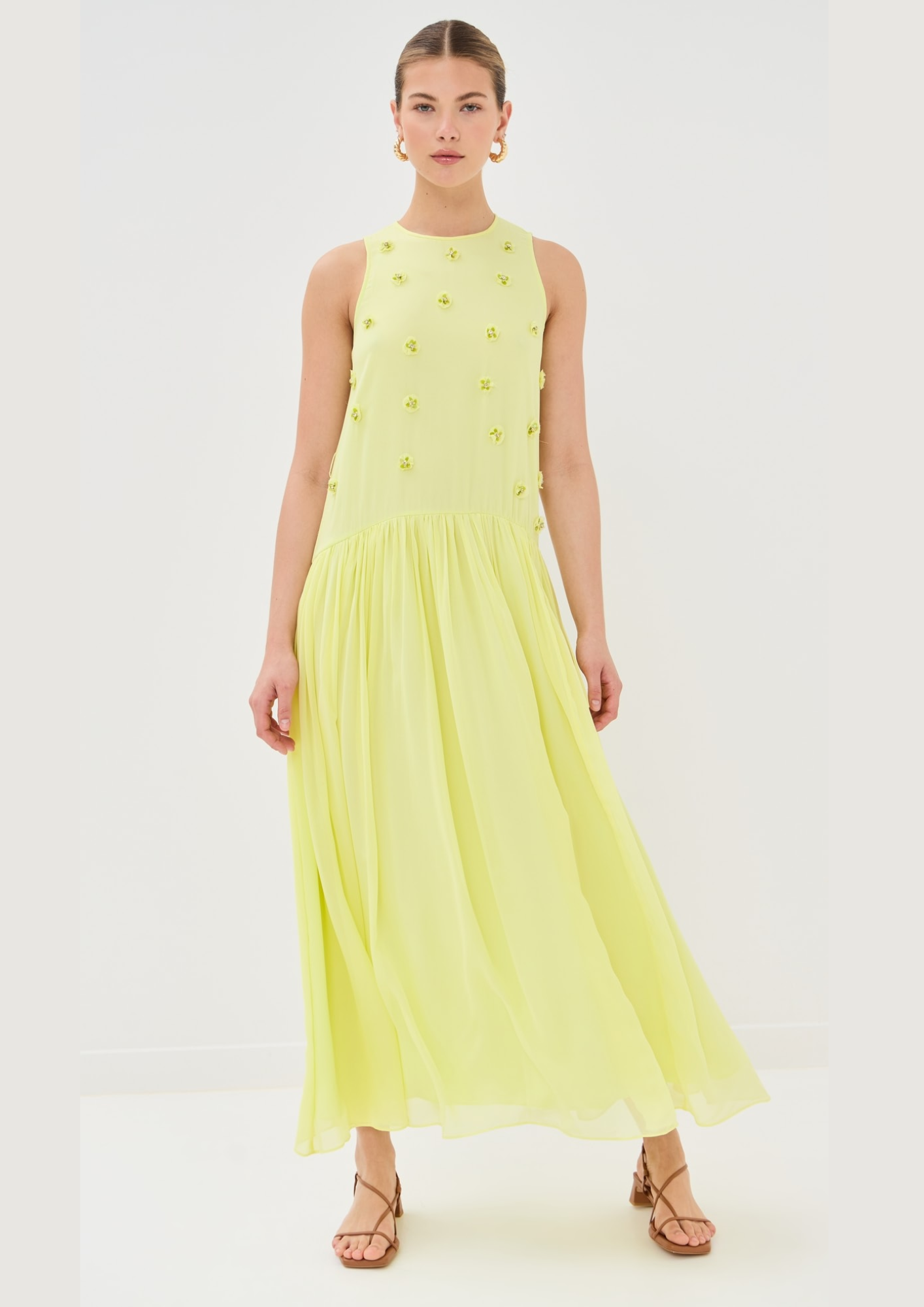 ELINA LIME DRESS