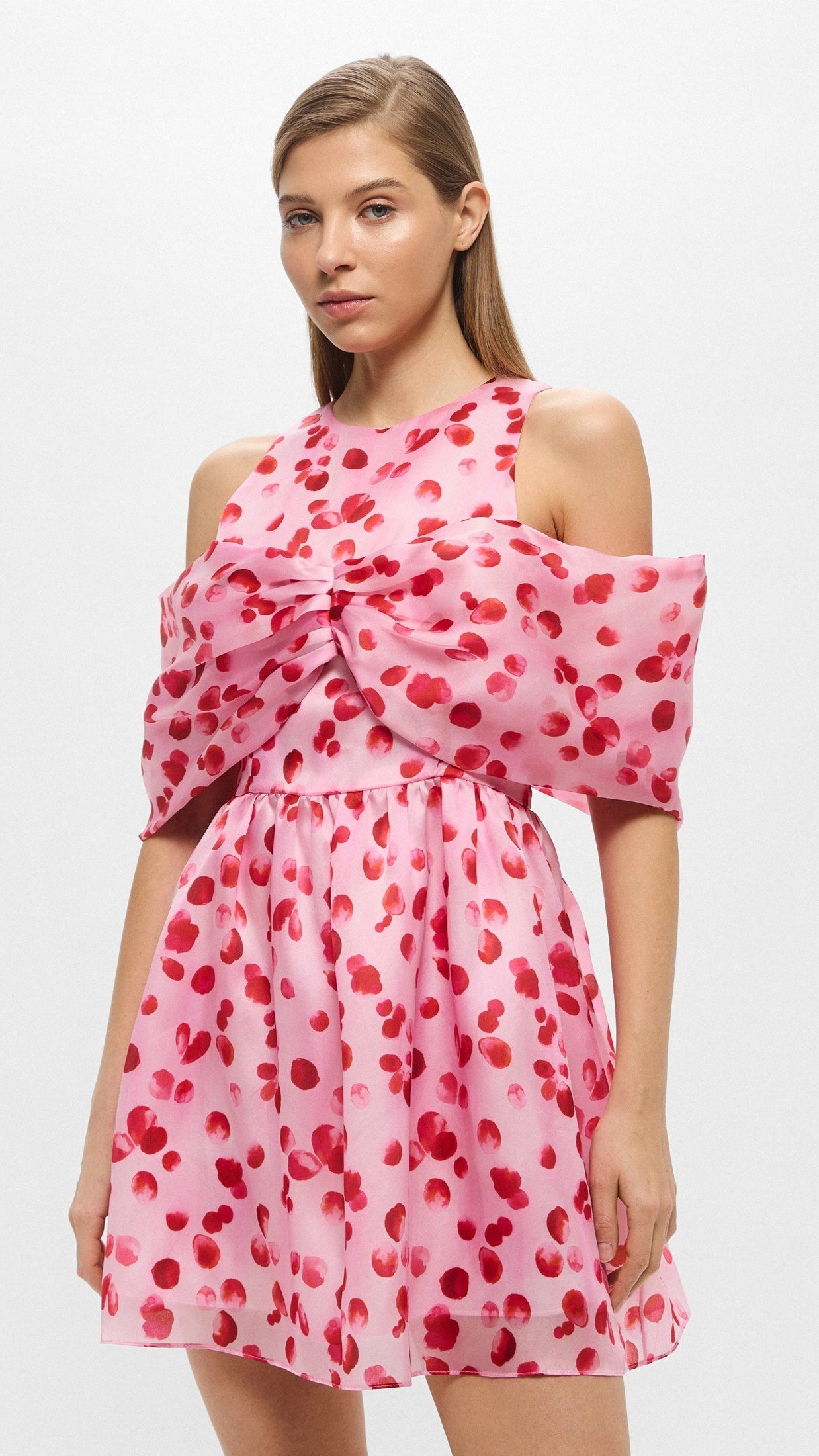PINK SILK BRUNCH DRESS