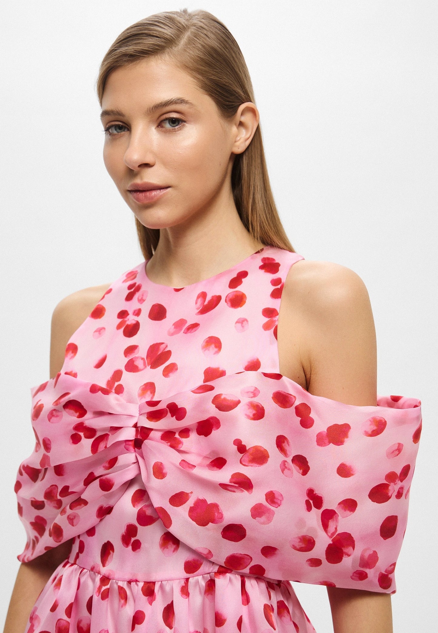 PINK SILK BRUNCH DRESS
