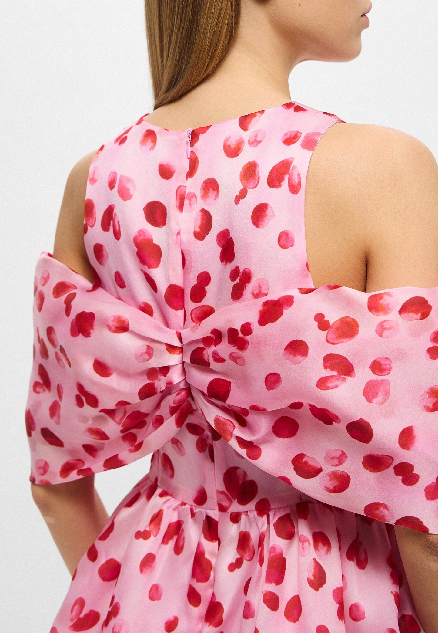 PINK SILK BRUNCH DRESS