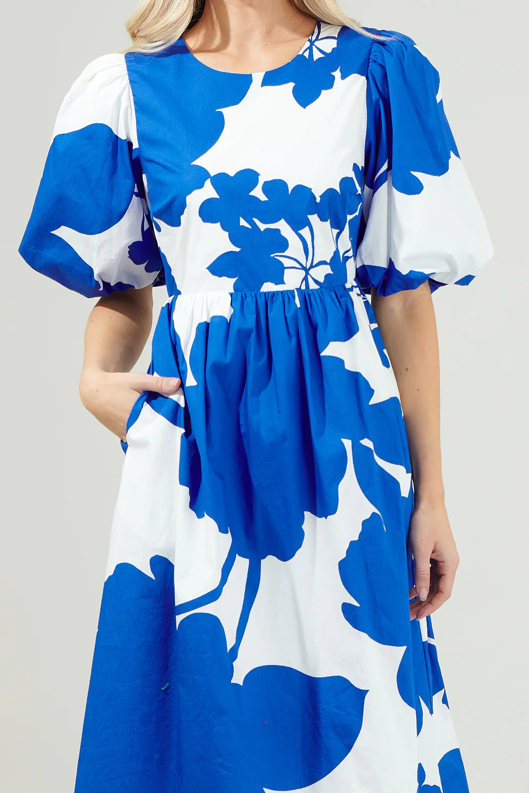 YAMI FLORAL PRINT COTTON DRESS