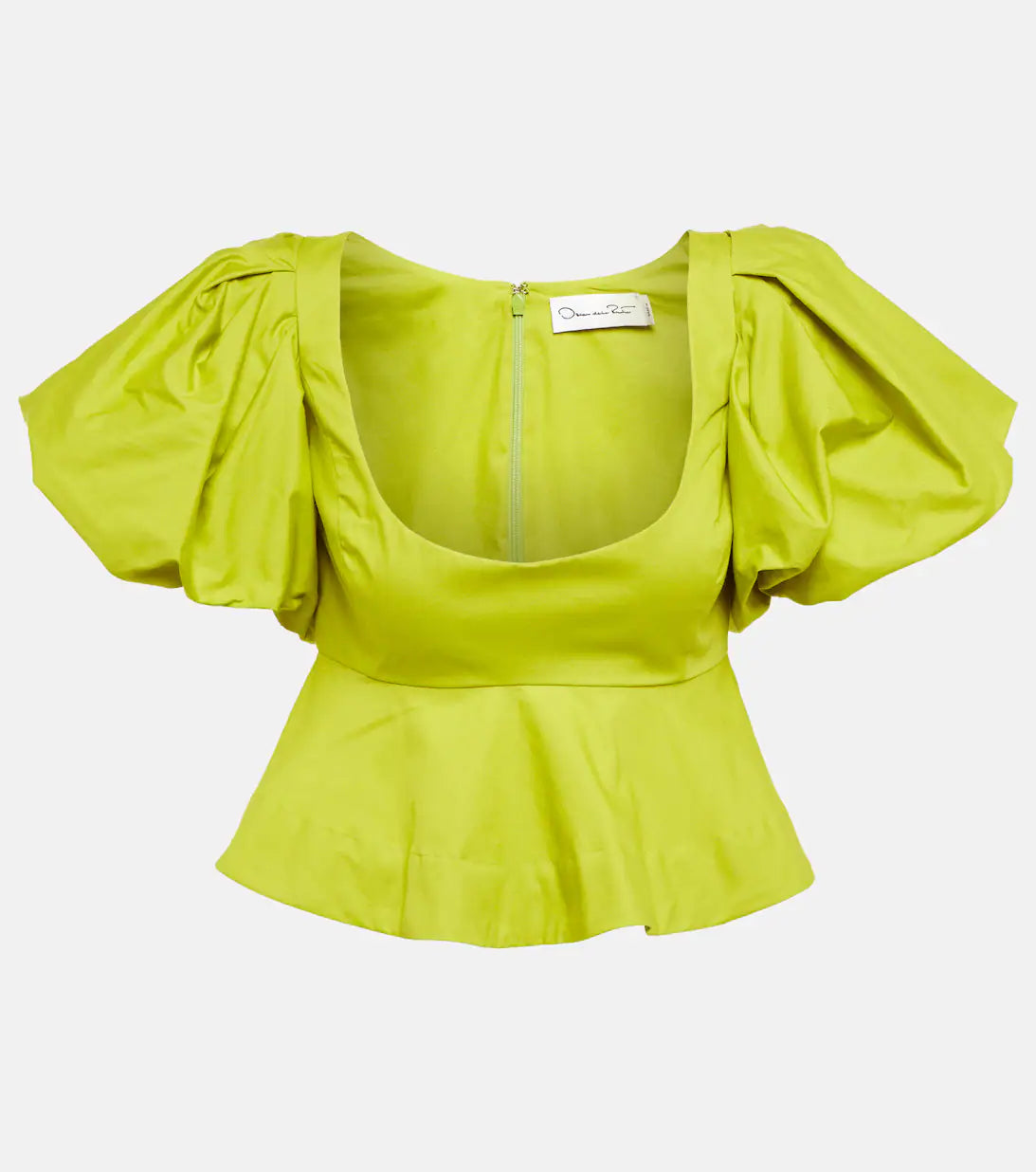 NEON PEPLUM TOP
