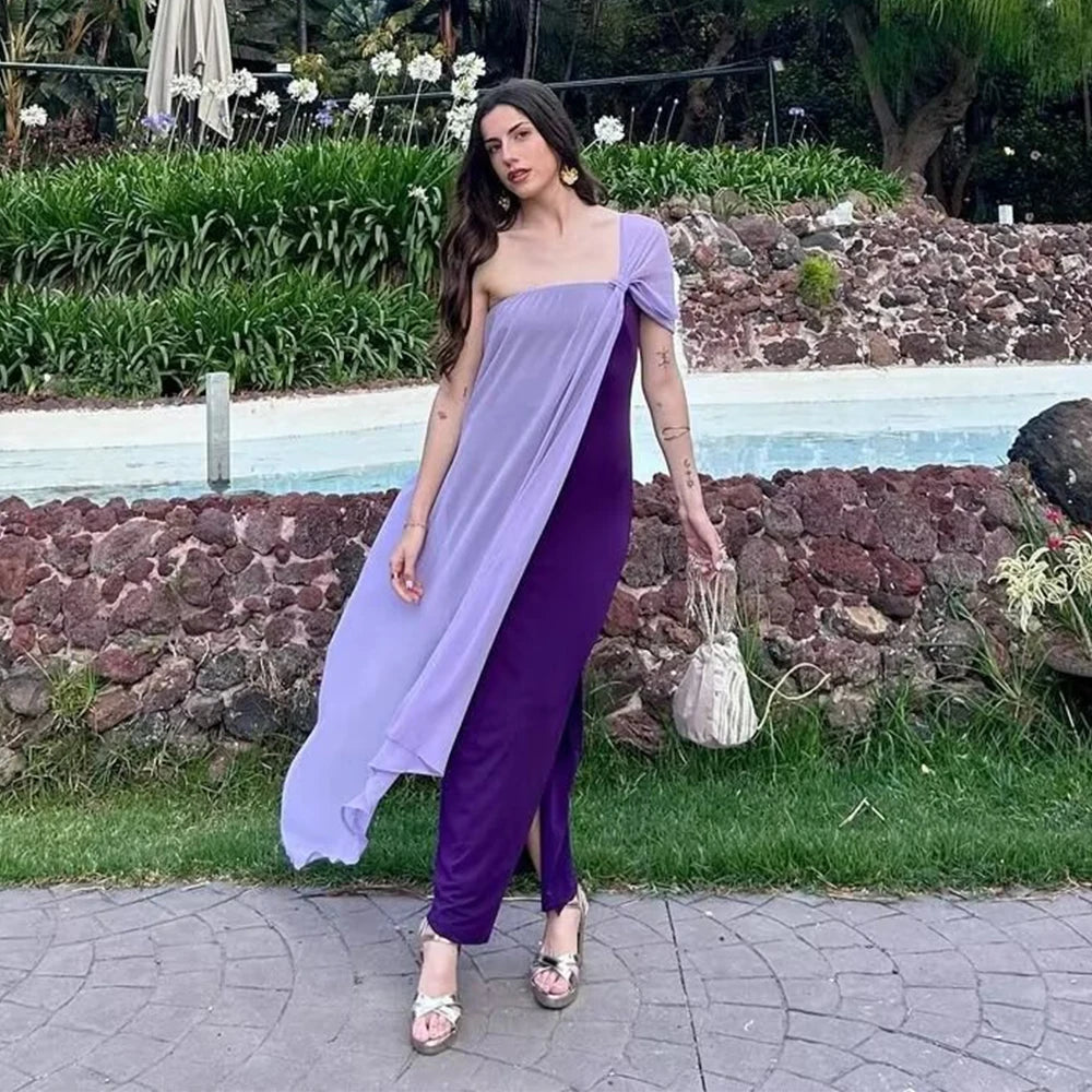LILAC TWO TONE DRESS
