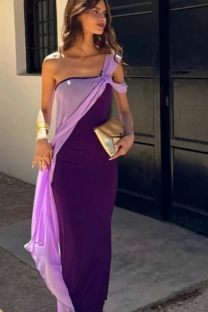 LILAC TWO TONE DRESS