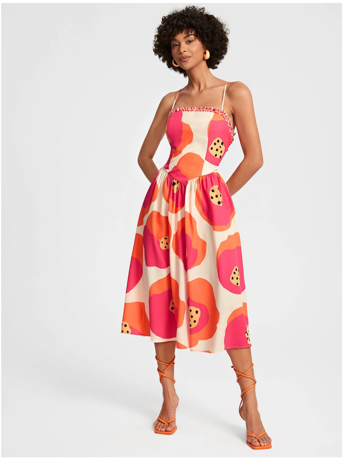 BUBBLE GUM PRINTED DRESS
