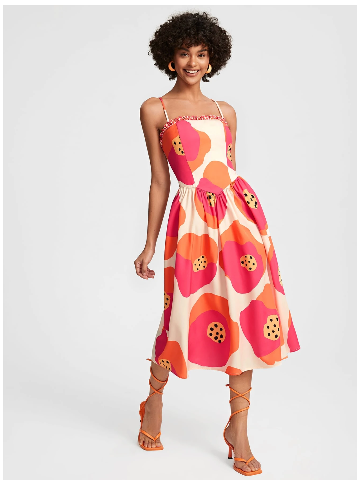 BUBBLE GUM PRINTED DRESS