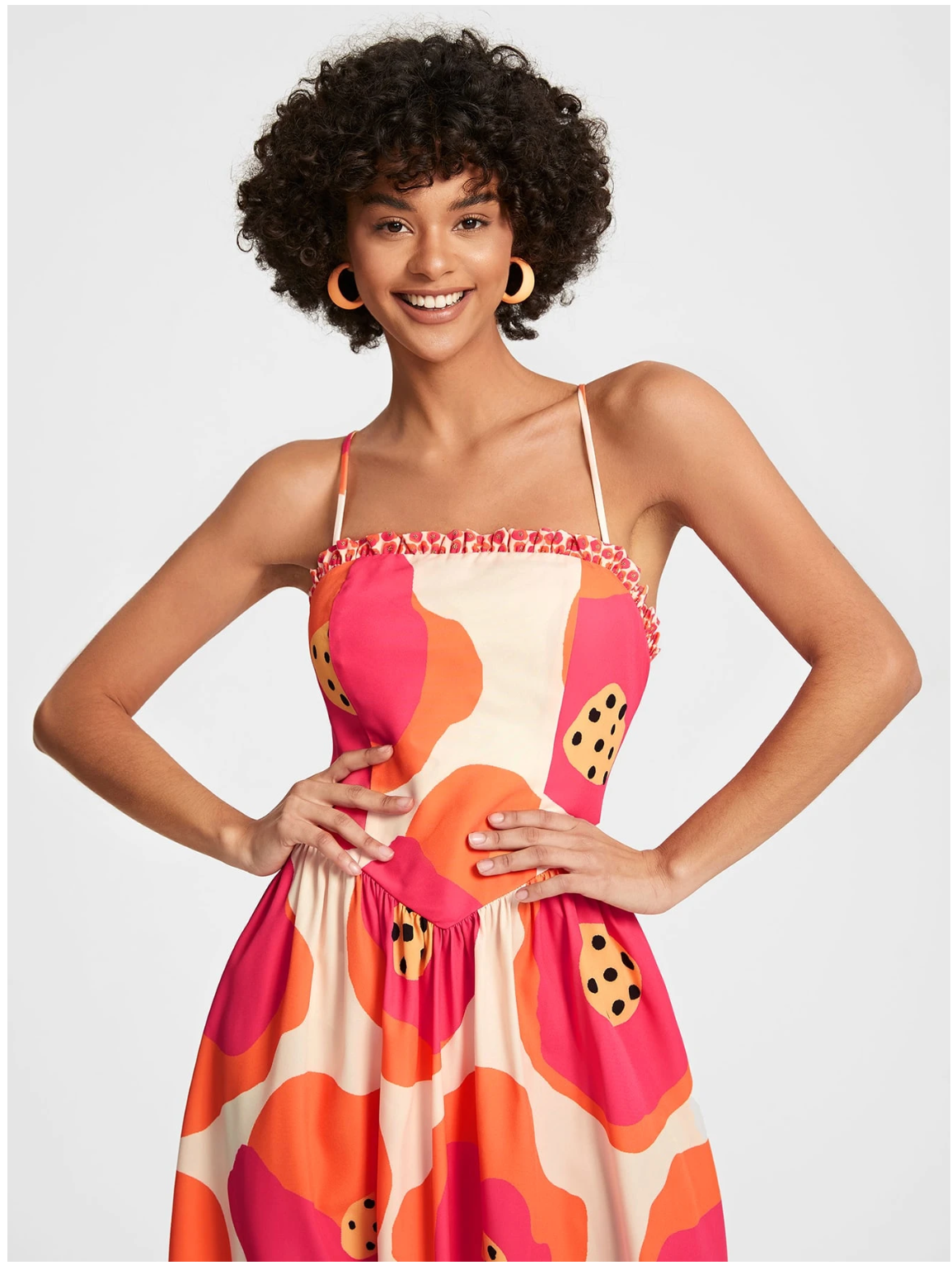 BUBBLE GUM PRINTED DRESS